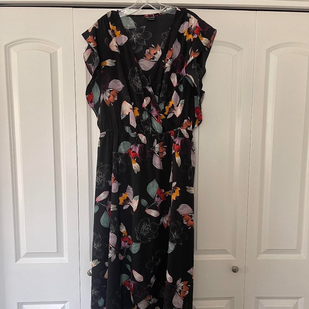 City Chic Plus Size Floral Dress